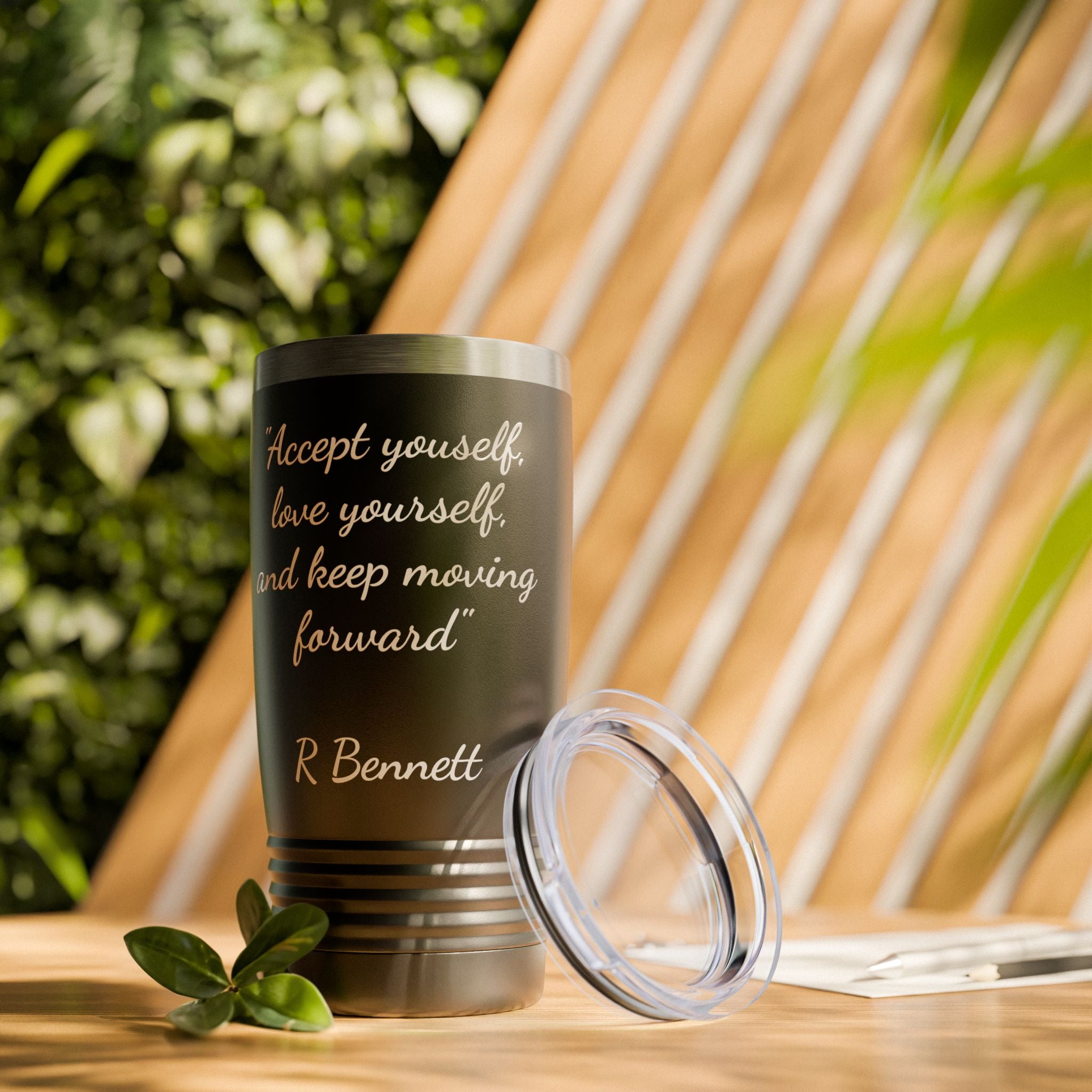 Motivational 20 OZ Tumbler with Roy Bennett Quote