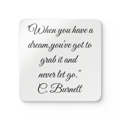 Coaster Set (4) with a Carol Burnett Quote