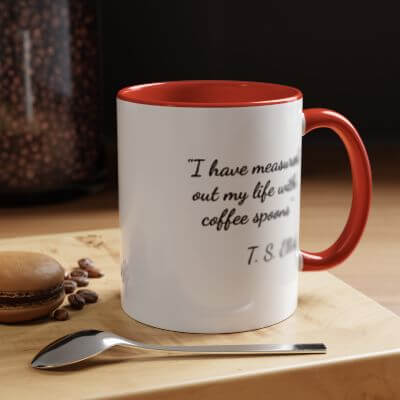 Inspirational Coffee Mug gift for literature lovers and book enthusiasts
