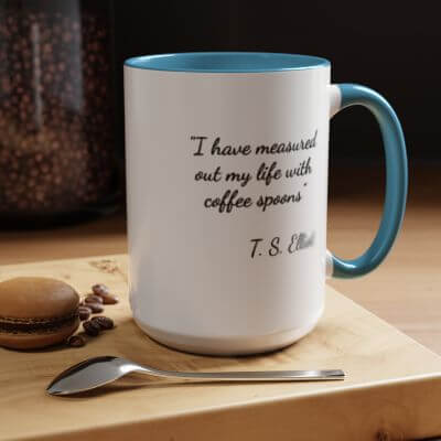 Inspirational Coffee Mug gift for literature lovers and book enthusiasts