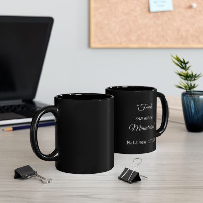 Holiday Black Inspirational Coffee Mug