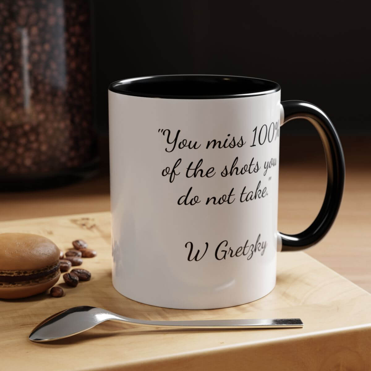 Inspirational Wayne Gretzky Coffee Mug front view