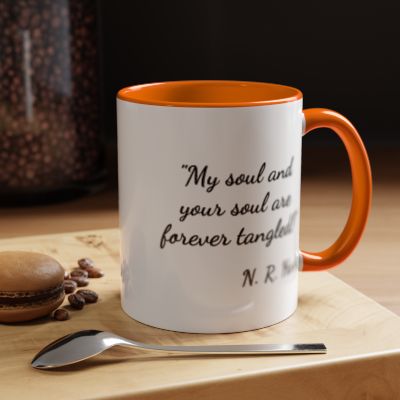 Romantic Coffee Mug — "My soul and your soul are forever ........"
