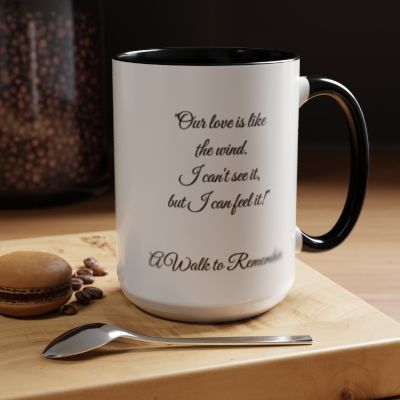 Romantic Coffee Mug — "Our love is like the wind......."