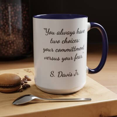 Inspirational Sammy Davis Jr Coffee Mug front view