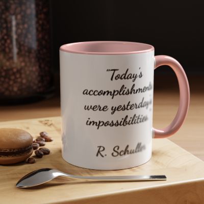 Inspirational Mug with Robert Schuller Quote