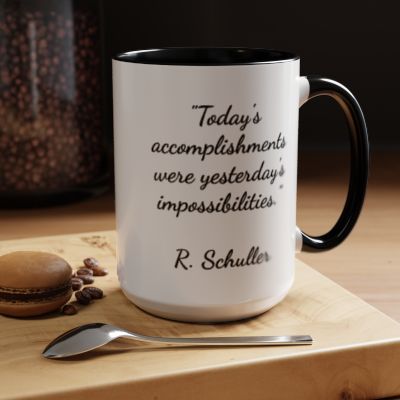 Inspirational Mug with Robert Schuller Quote