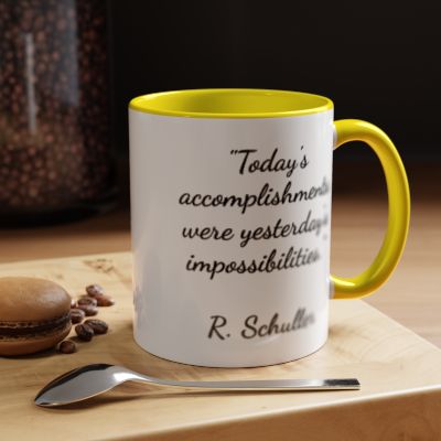 Inspirational Mug with Robert Schuller Quote