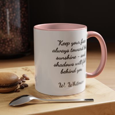 Inspirational Mug with a Walt Whitman Quote