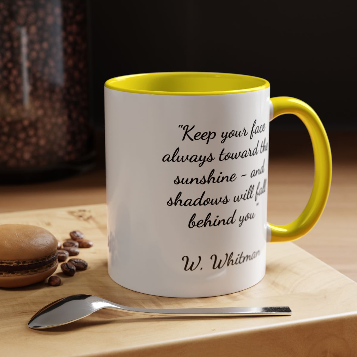 Inspirational Mug with a Walt Whitman Quote